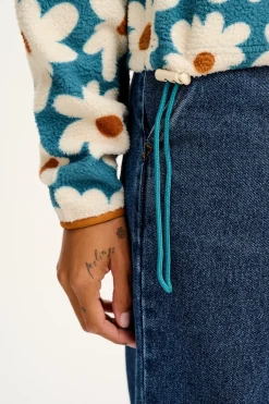 Outlet Maddison - Fleece in Blue Chase Floral Print All Outerwear & Knitwear|Fleeces
