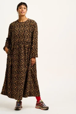 Hot Maeve - Midi Dress in Leopard Print All Dresses & Skirts