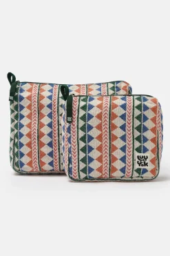 New Malina - Washbag in Multi Triangles Print All Accessories|Bags & Purses