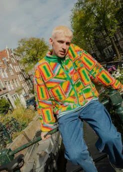Hot Mason - Fleece in Brooklyn Print All Outerwear & Knitwear|Fleeces