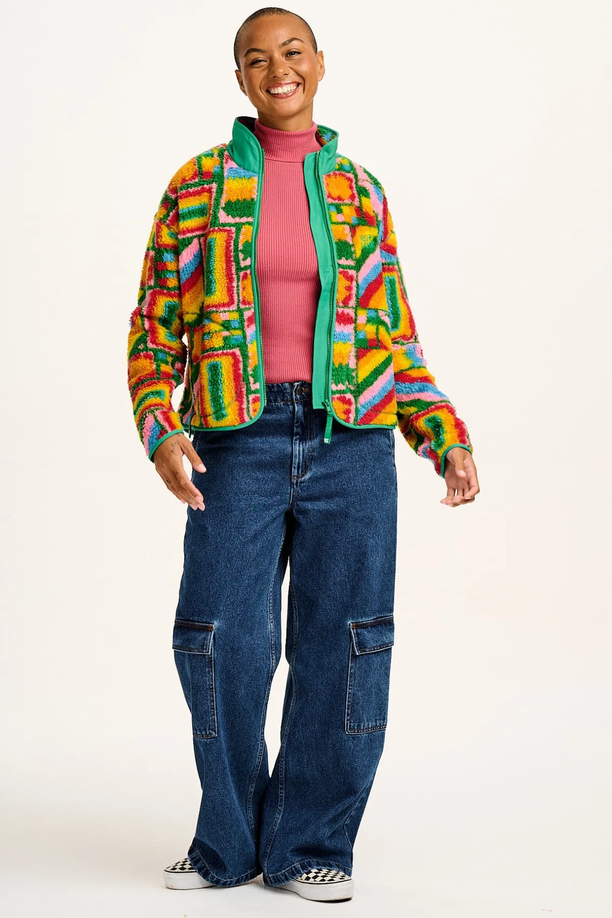Hot Mason - Fleece in Brooklyn Print All Outerwear & Knitwear|Fleeces