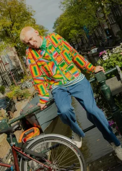 Hot Mason - Fleece in Brooklyn Print All Outerwear & Knitwear|Fleeces