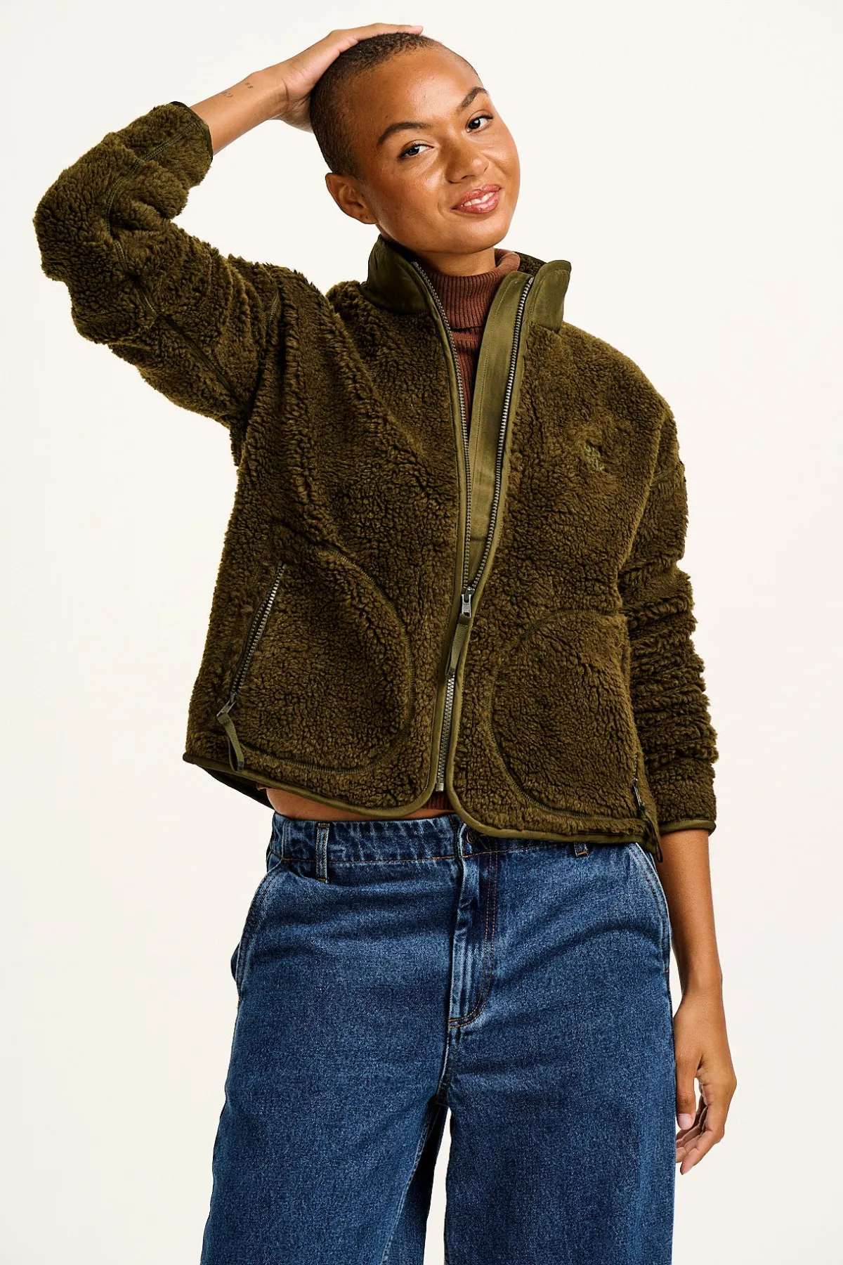 Sale Mason - Fleece in Khaki Green All Outerwear & Knitwear