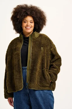 Sale Mason - Fleece in Khaki Green All Outerwear & Knitwear