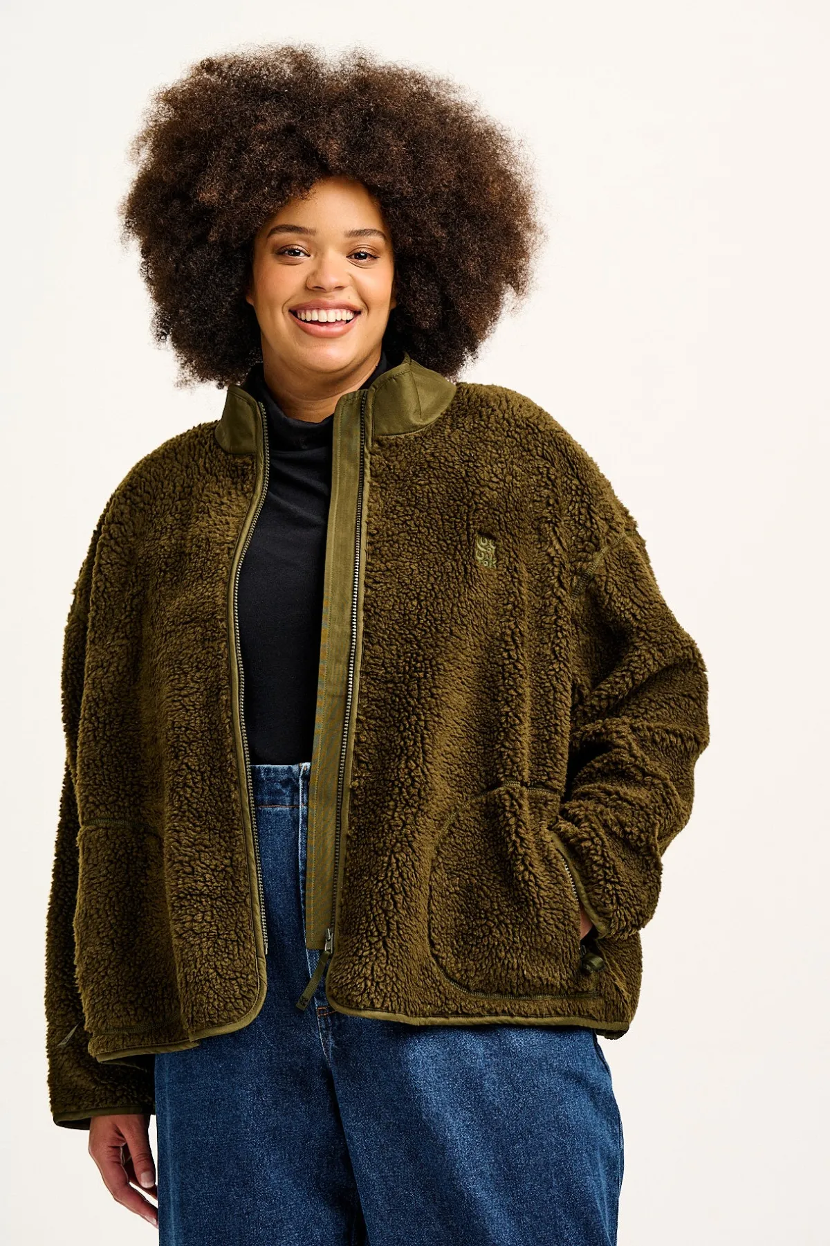 Sale Mason - Fleece in Khaki Green All Outerwear & Knitwear