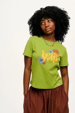 Fashion Maya - Cotton Tee in Love Trip Print All Tops & Tees|Short Sleeve Tops