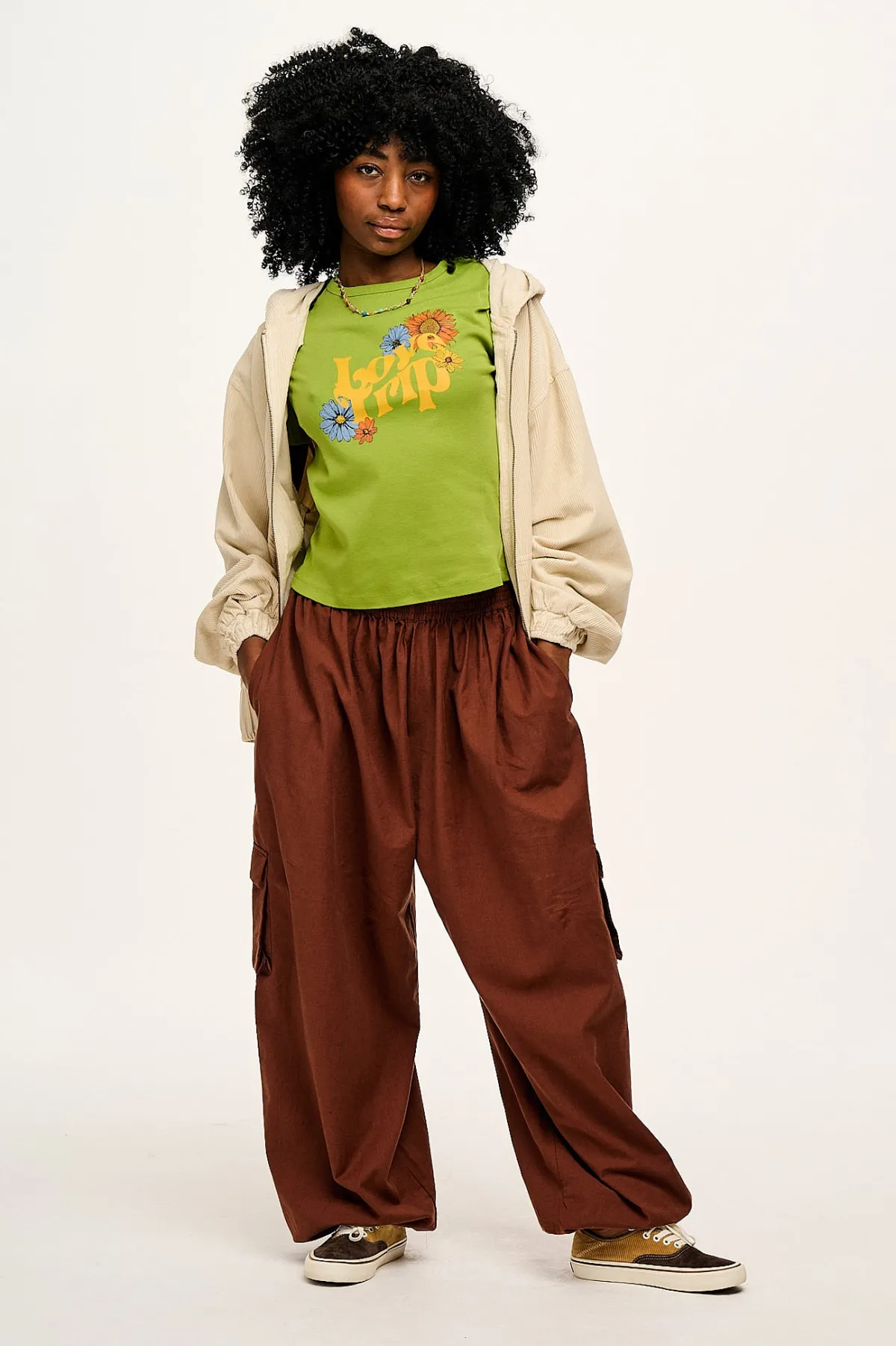 Fashion Maya - Cotton Tee in Love Trip Print All Tops & Tees|Short Sleeve Tops