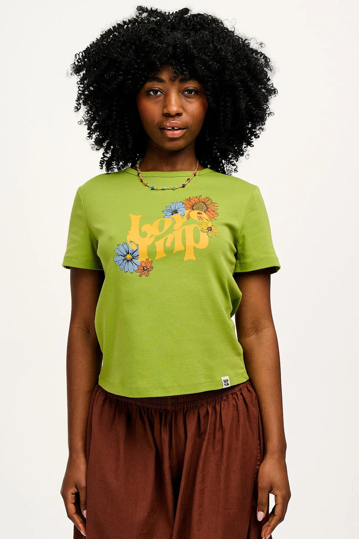 Fashion Maya - Cotton Tee in Love Trip Print All Tops & Tees|Short Sleeve Tops