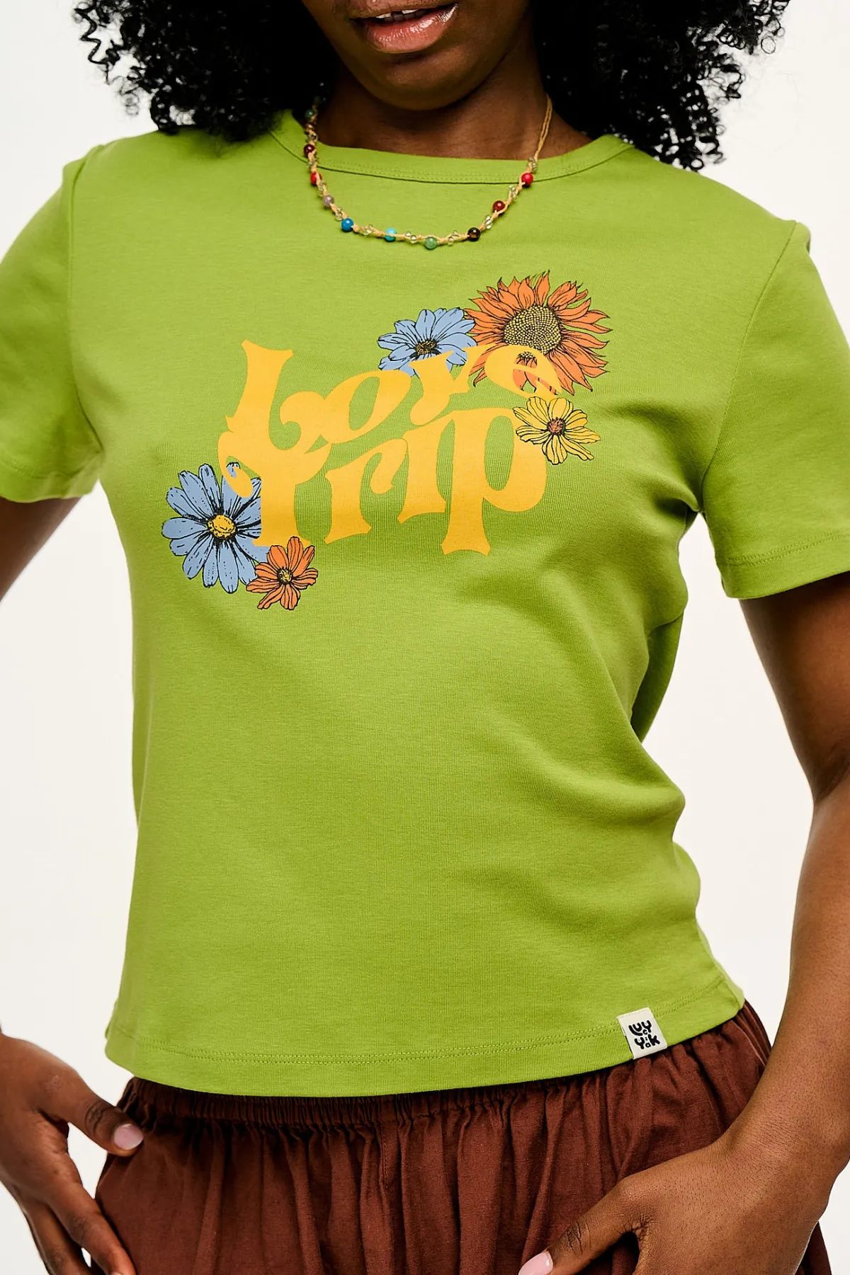 Fashion Maya - Cotton Tee in Love Trip Print All Tops & Tees|Short Sleeve Tops