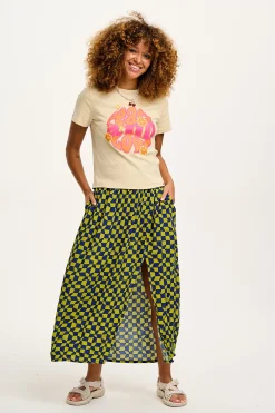Sale Maya - Cotton Tee in Peace and Love Print All Tops & Tees|Short Sleeve Tops