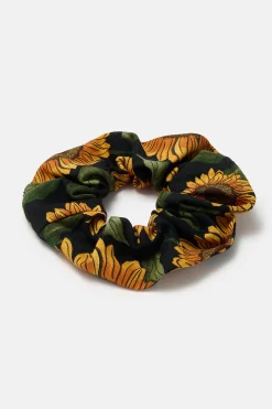 Online Mimmi - Oversized Scrunchie in Sunflower Print All Accessories|Hats & Hair