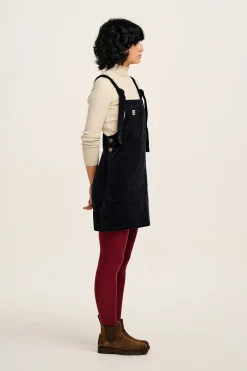 Hot Mini Pini - Corduroy Dress in Black All Dresses & Skirts