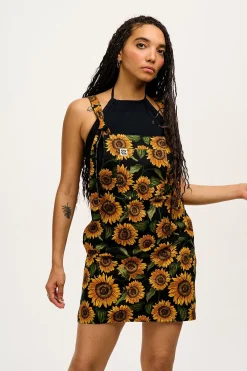New Mini Pini - Twill Dress in Sunflower Print All Dresses & Skirts