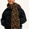 Hot Ola - Polar Fleece Scarf in Leopard Print All Accessories|Scarves