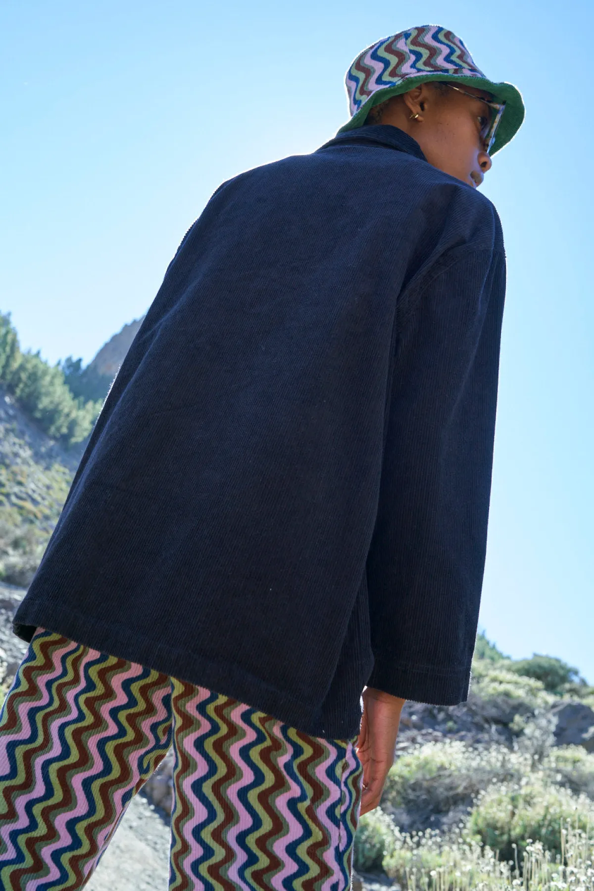 Discount Olly - Corduroy Jacket in Black All Outerwear & Knitwear|Jackets