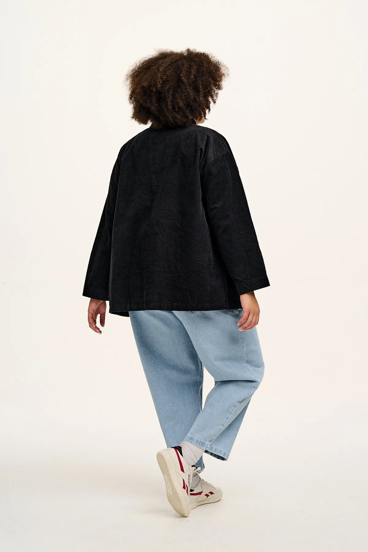 Discount Olly - Corduroy Jacket in Black All Outerwear & Knitwear|Jackets