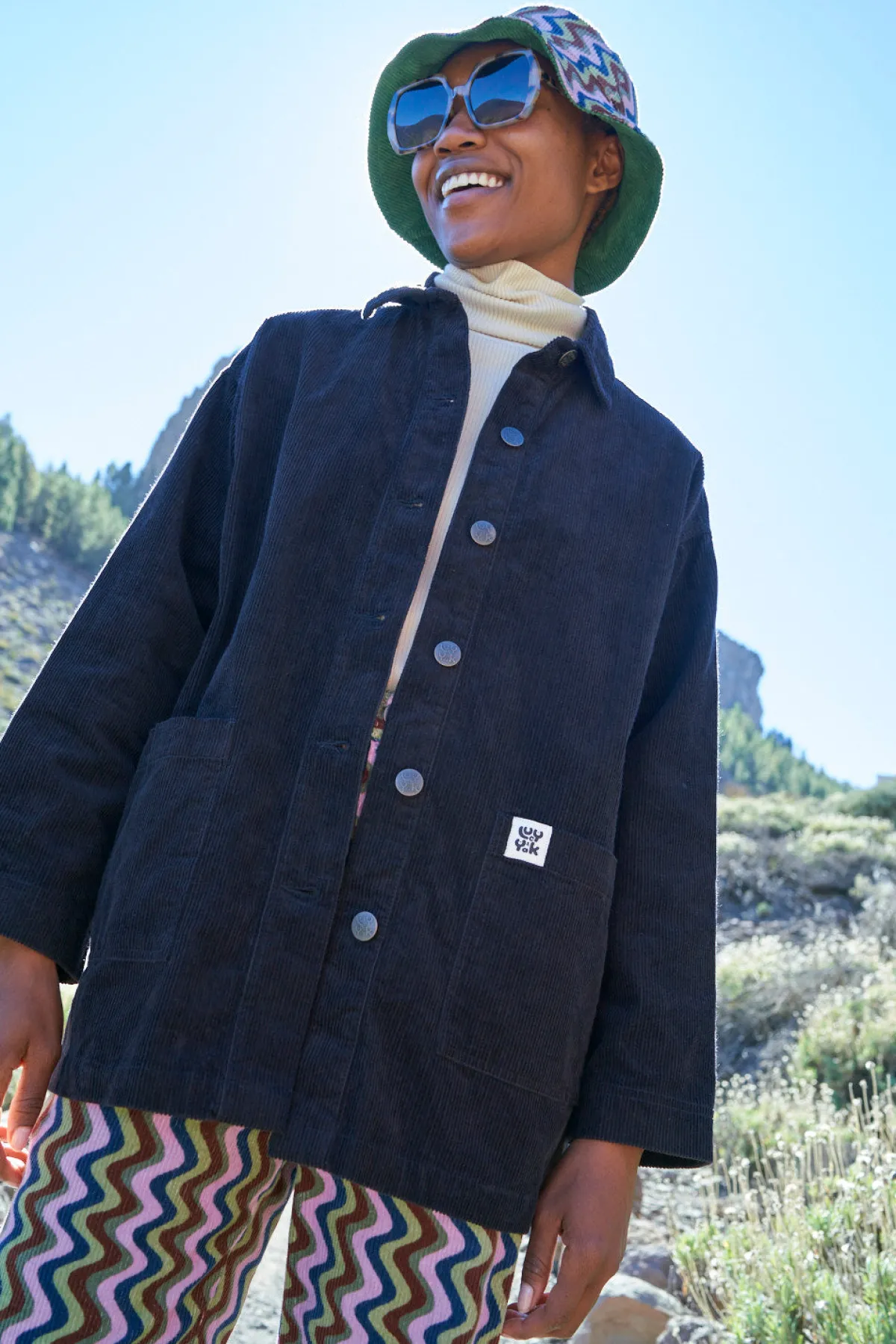 Discount Olly - Corduroy Jacket in Black All Outerwear & Knitwear|Jackets