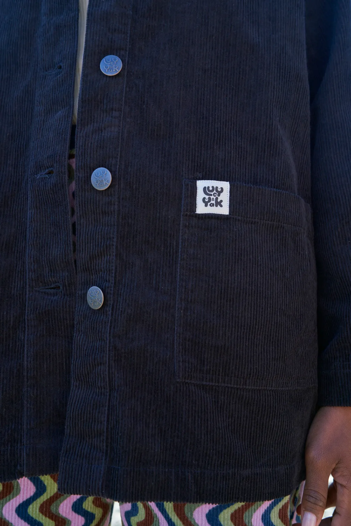 Discount Olly - Corduroy Jacket in Black All Outerwear & Knitwear|Jackets