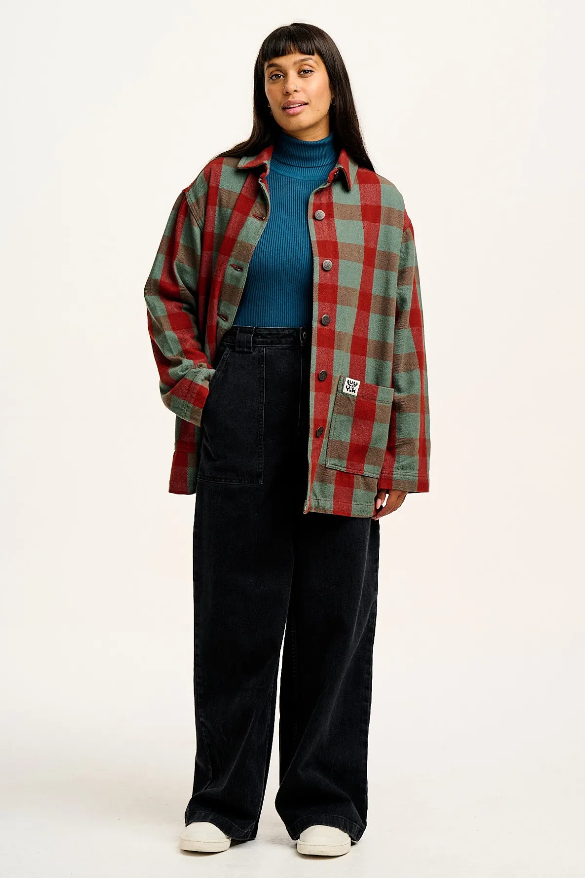 Hot Olly - Twill Jacket in Green & Red Houston Tartan Print All Outerwear & Knitwear|Jackets