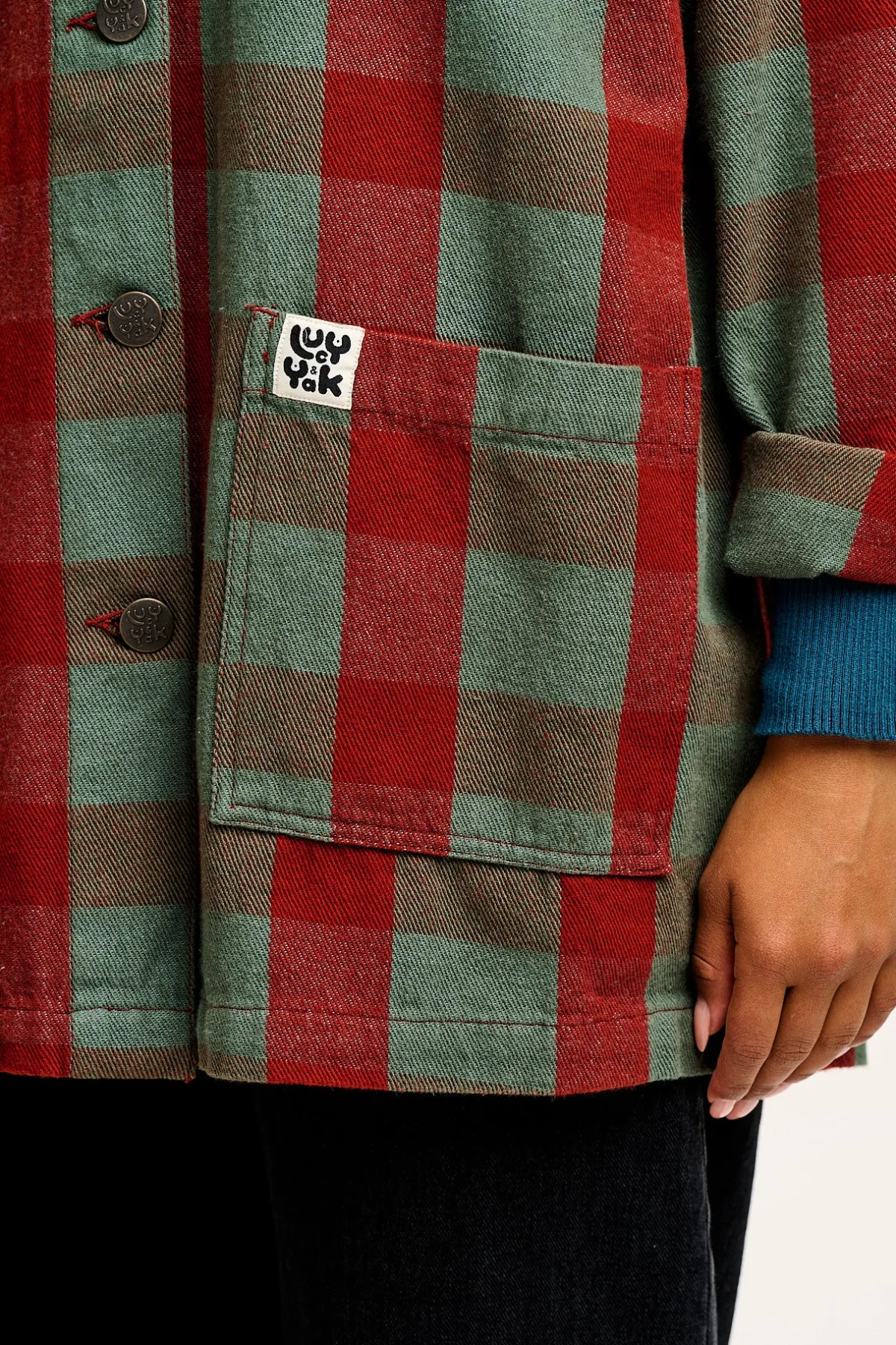 Hot Olly - Twill Jacket in Green & Red Houston Tartan Print All Outerwear & Knitwear|Jackets
