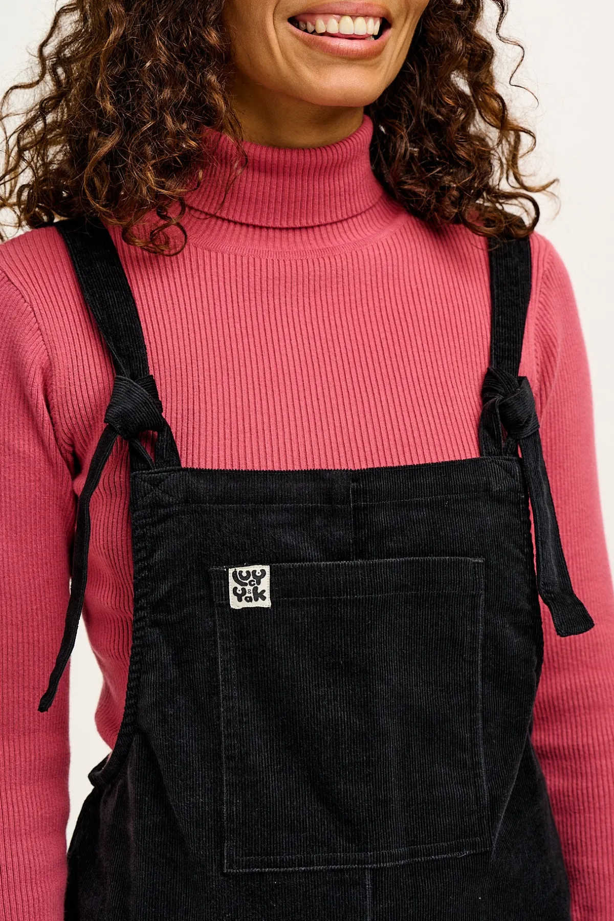Clearance Original - Corduroy Dungarees in Black All Dungarees|Tall Range