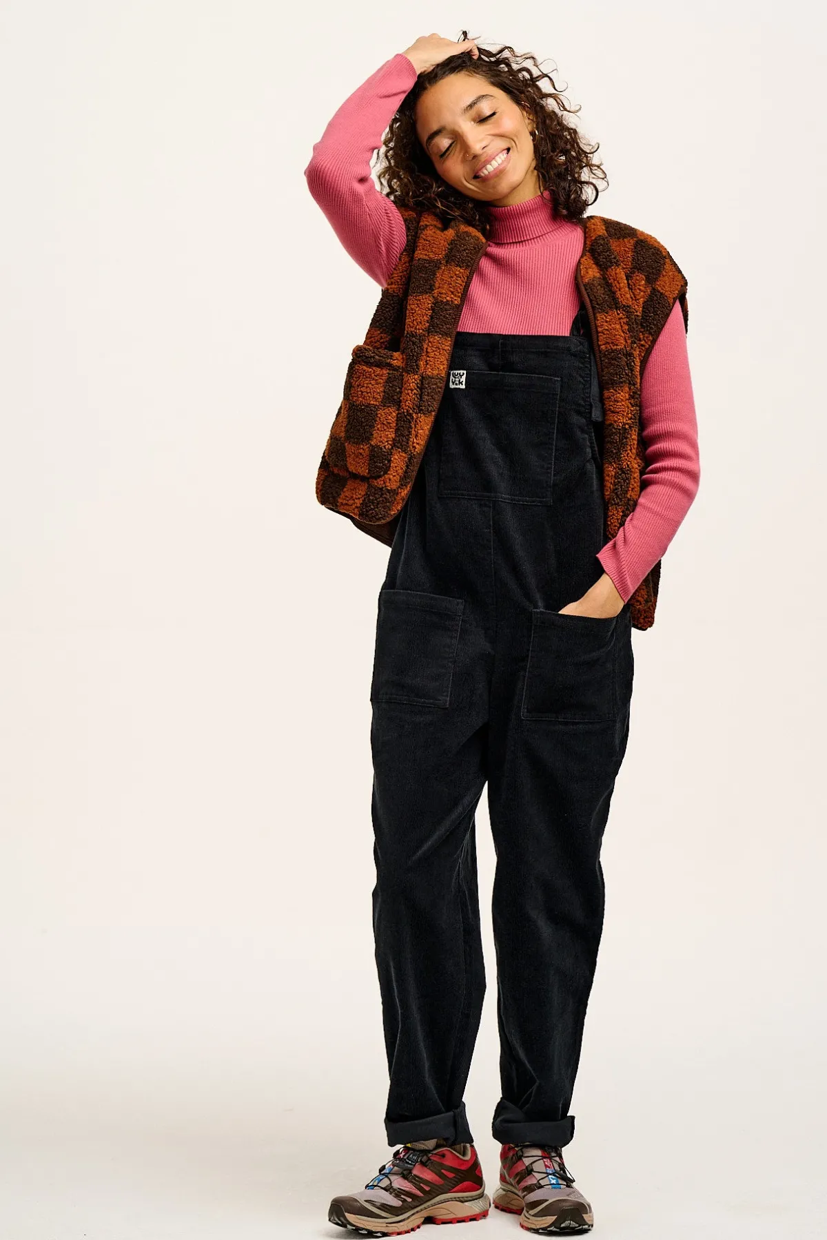 Clearance Original - Corduroy Dungarees in Black All Dungarees|Tall Range
