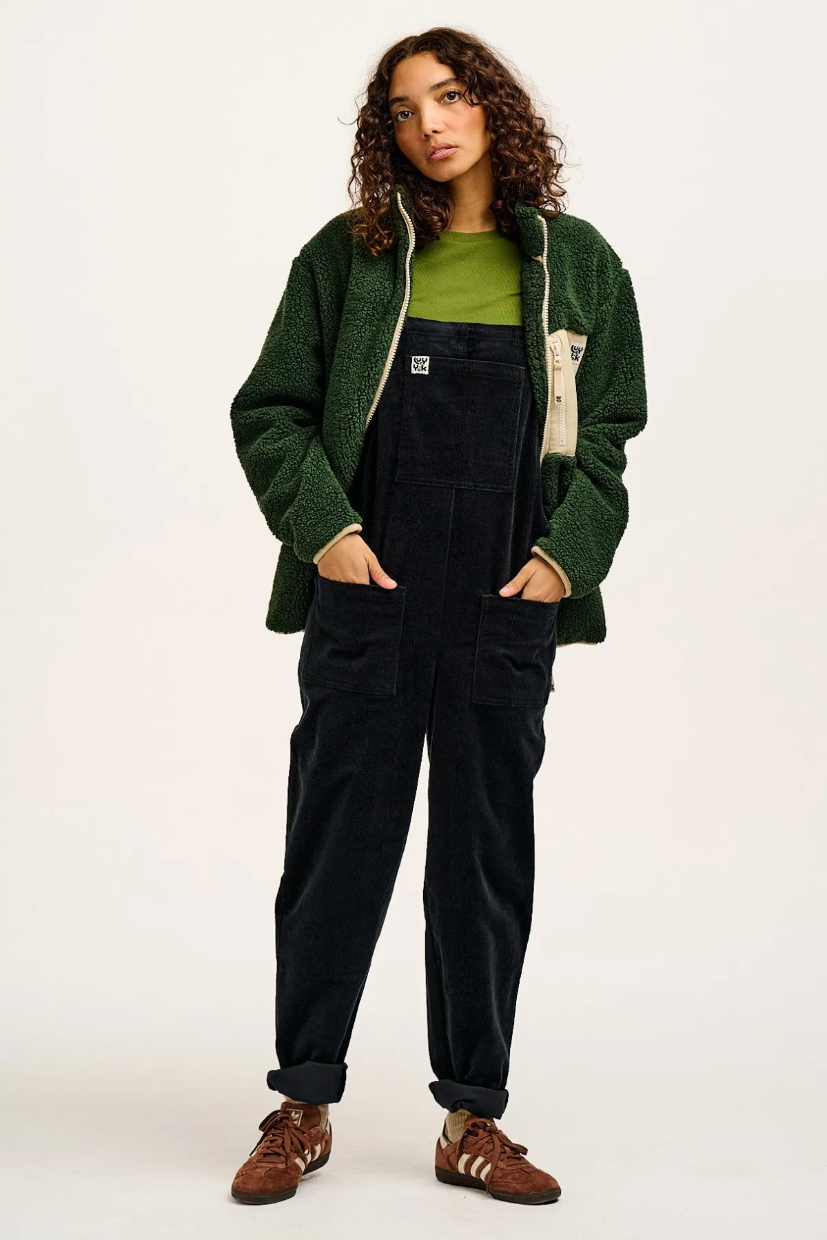 Clearance Original - Corduroy Dungarees in Black All Dungarees|Tall Range