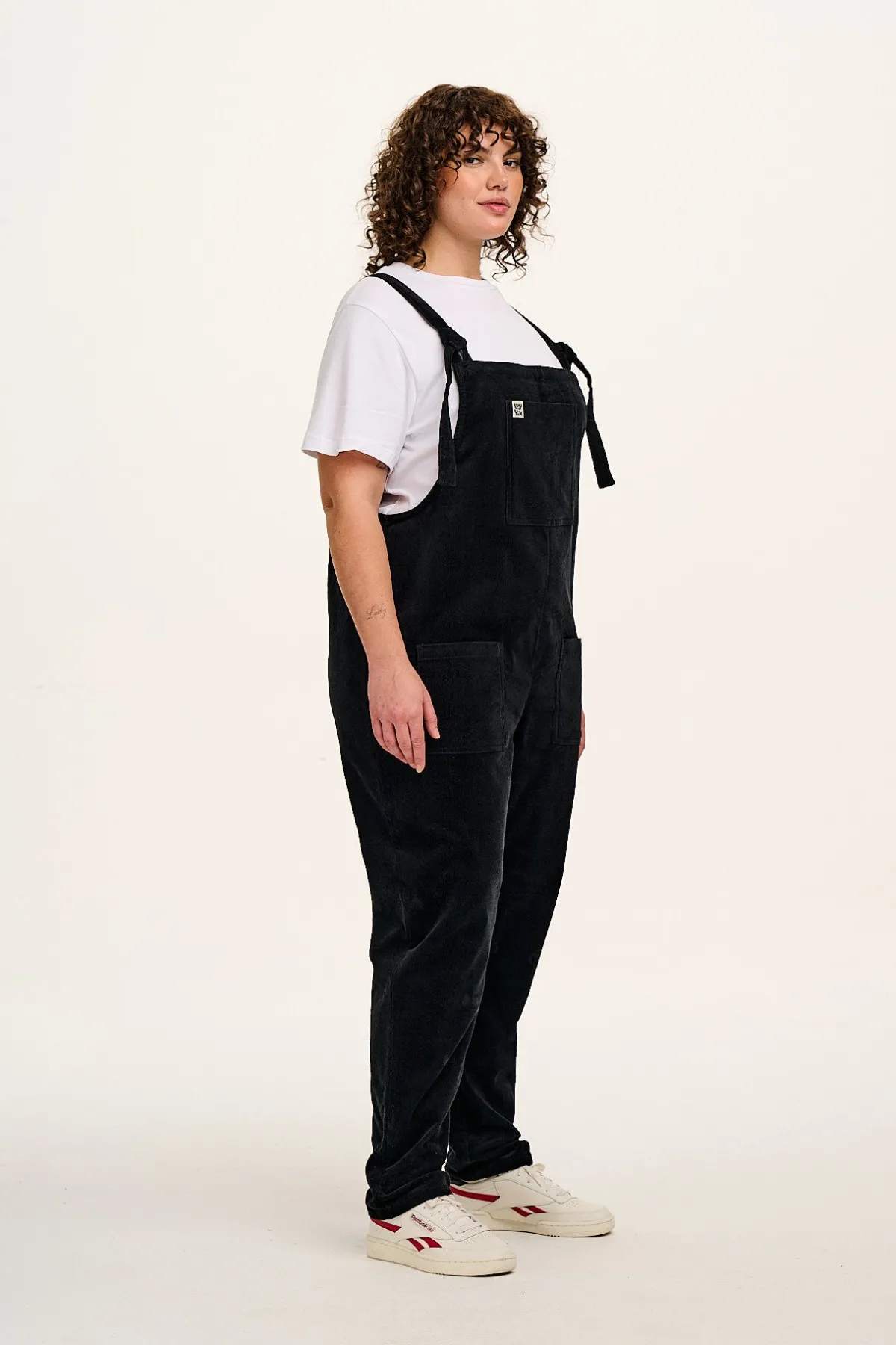 Clearance Original - Corduroy Dungarees in Black All Dungarees|Tall Range