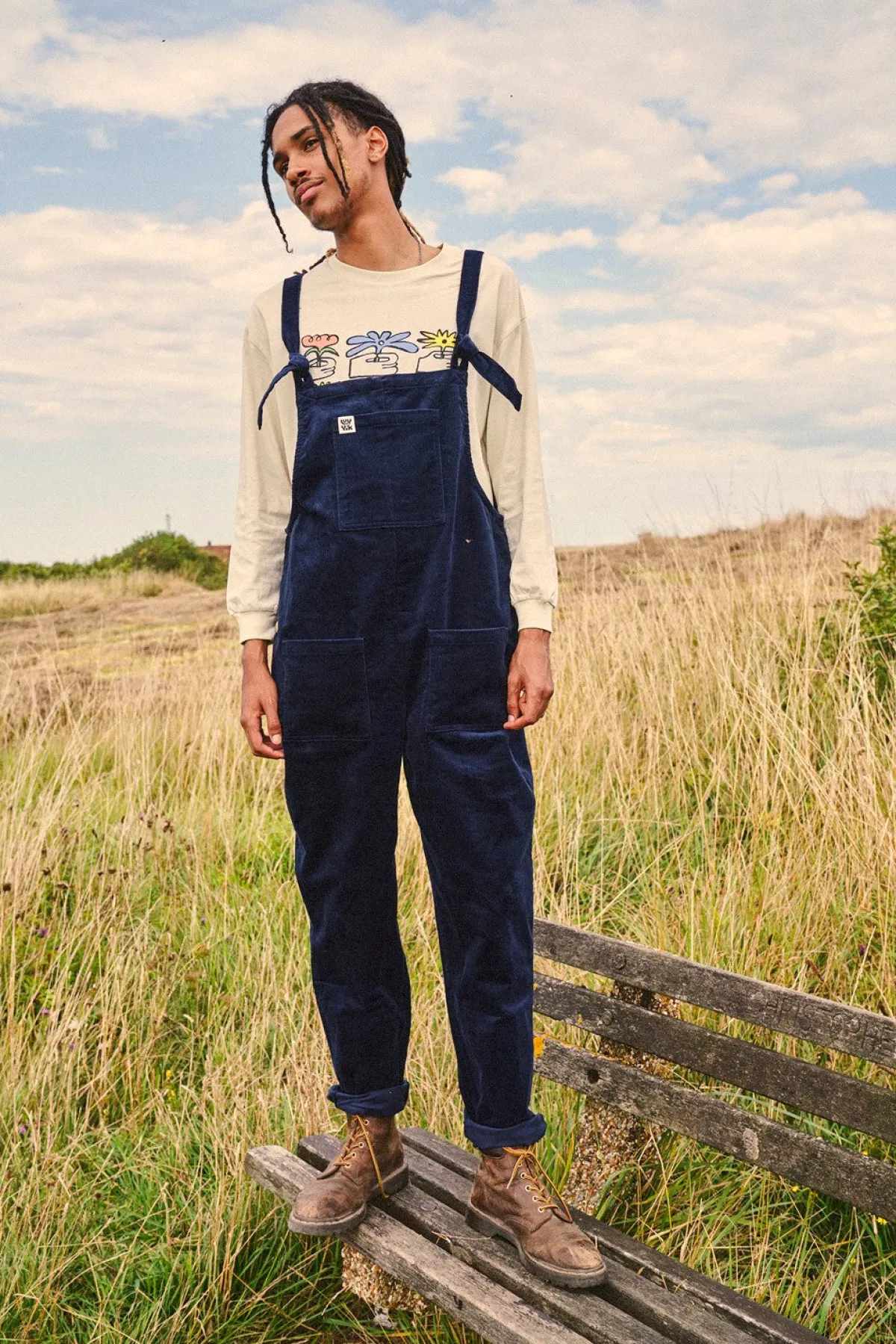 New Original - Corduroy Dungarees in Sailor Blue All Dungarees|All Workwear
