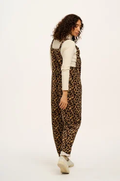 Online Original - Corduroy Dungarees in Leopard Print All Dungarees|Tall Range