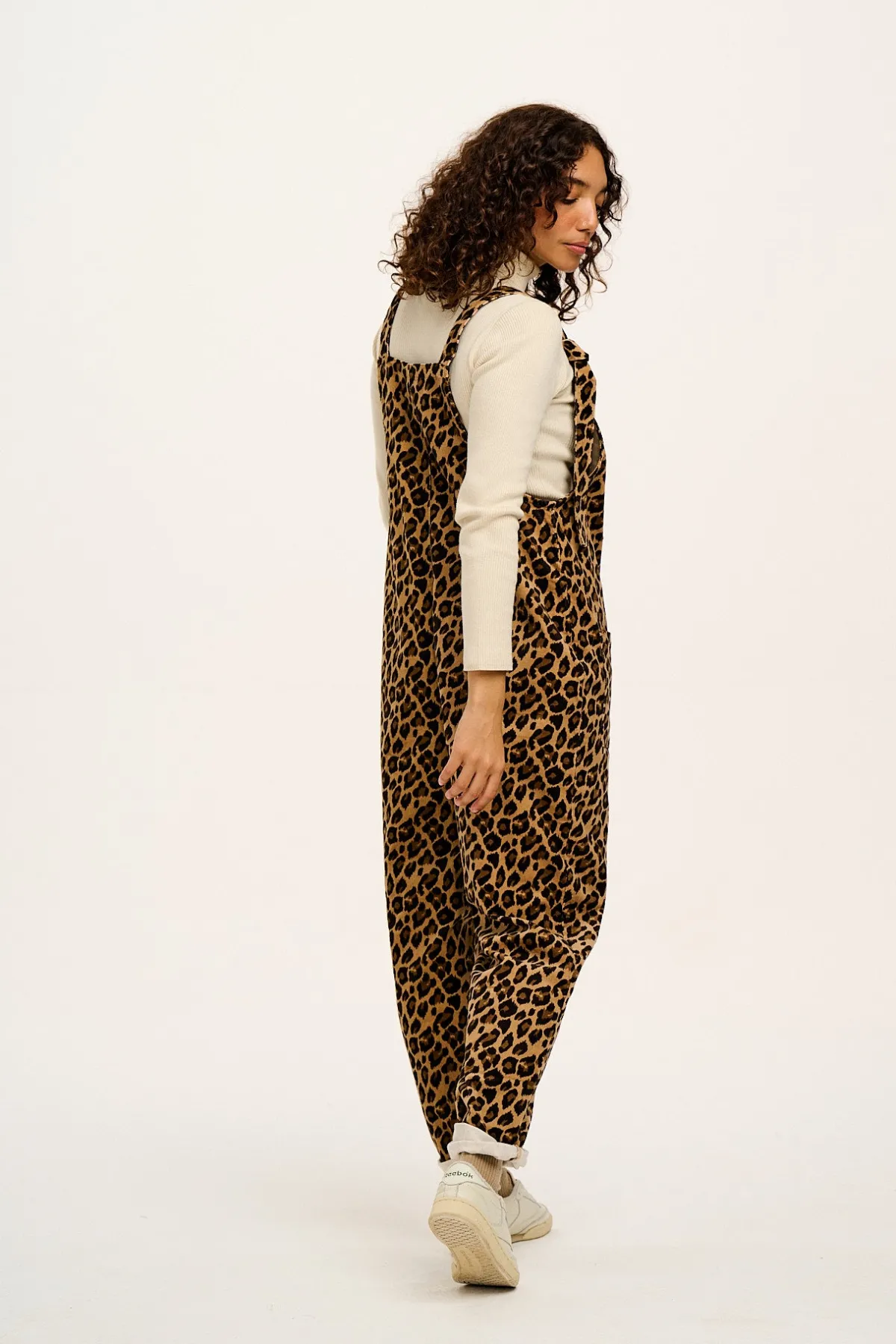 Online Original - Corduroy Dungarees in Leopard Print All Dungarees|Tall Range