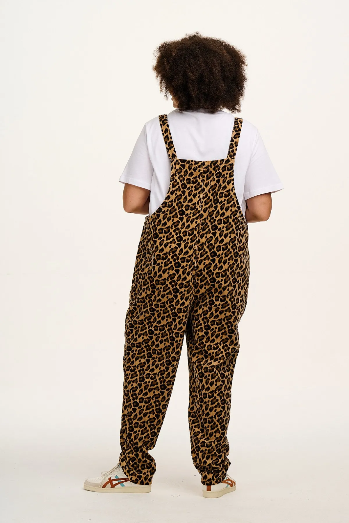 Online Original - Corduroy Dungarees in Leopard Print All Dungarees|Tall Range