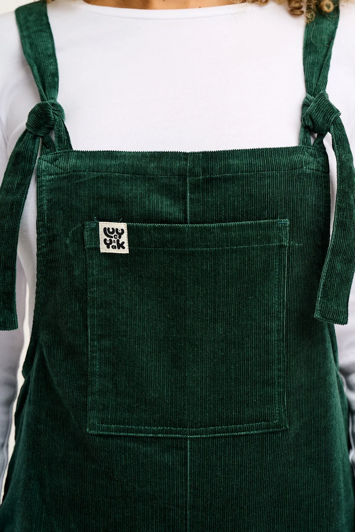 Discount Original - Corduroy Dungarees in Posy Green All Dungarees|Tall Range