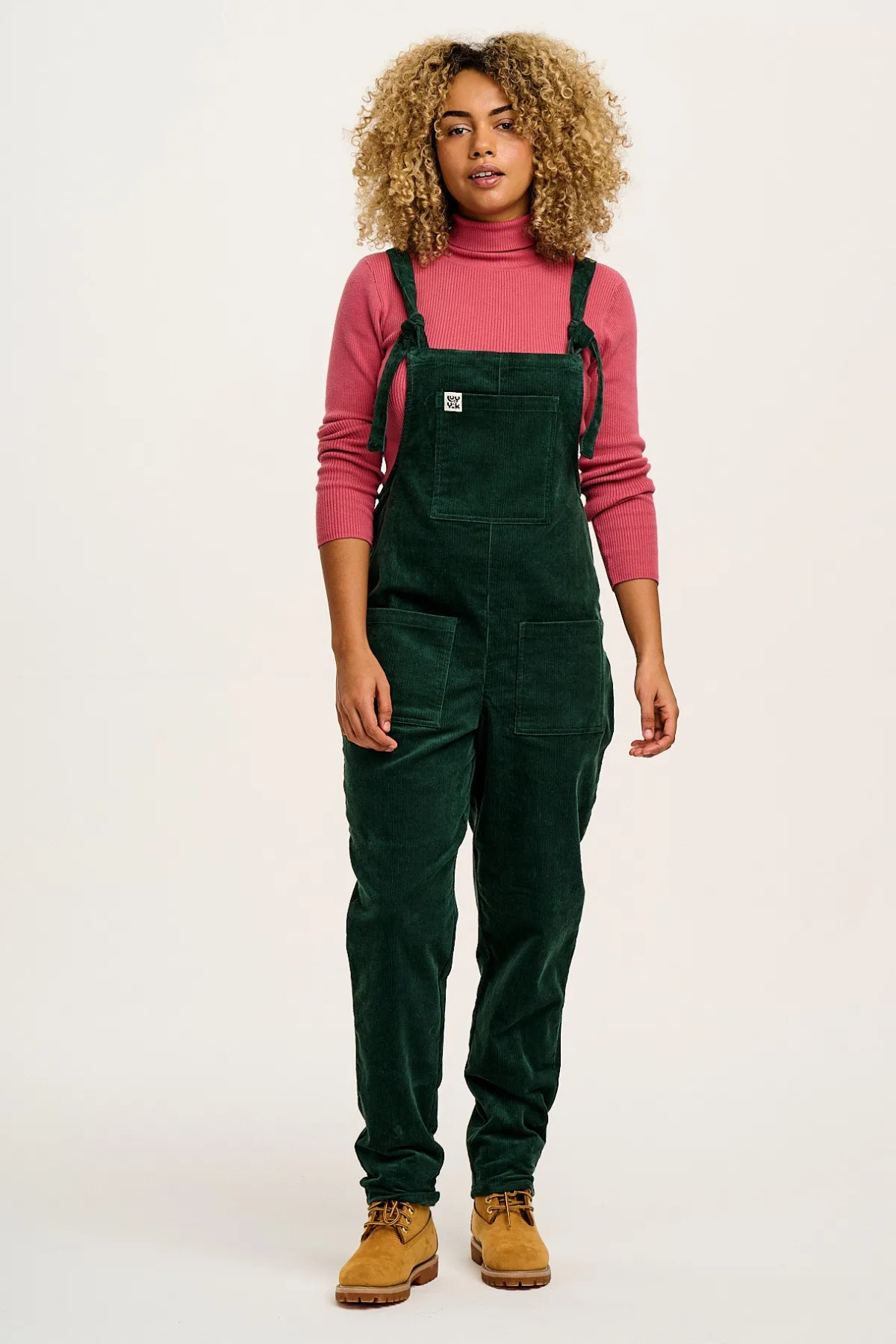 Discount Original - Corduroy Dungarees in Posy Green All Dungarees|Tall Range