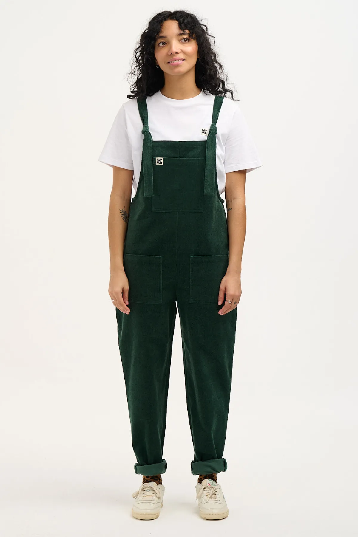 Discount Original - Corduroy Dungarees in Posy Green All Dungarees|Tall Range