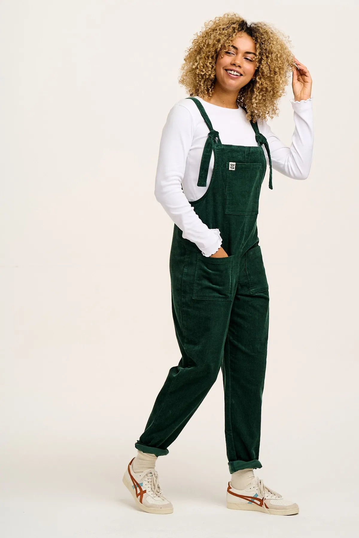Discount Original - Corduroy Dungarees in Posy Green All Dungarees|Tall Range