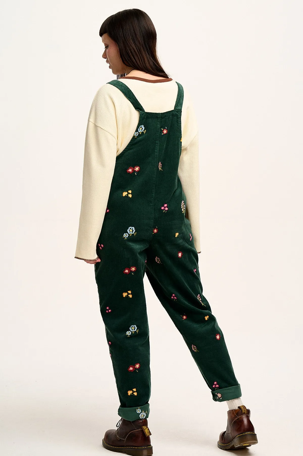 Hot Original - Corduroy Dungarees with Bella Embroidery All Dungarees|The Original - Tapered