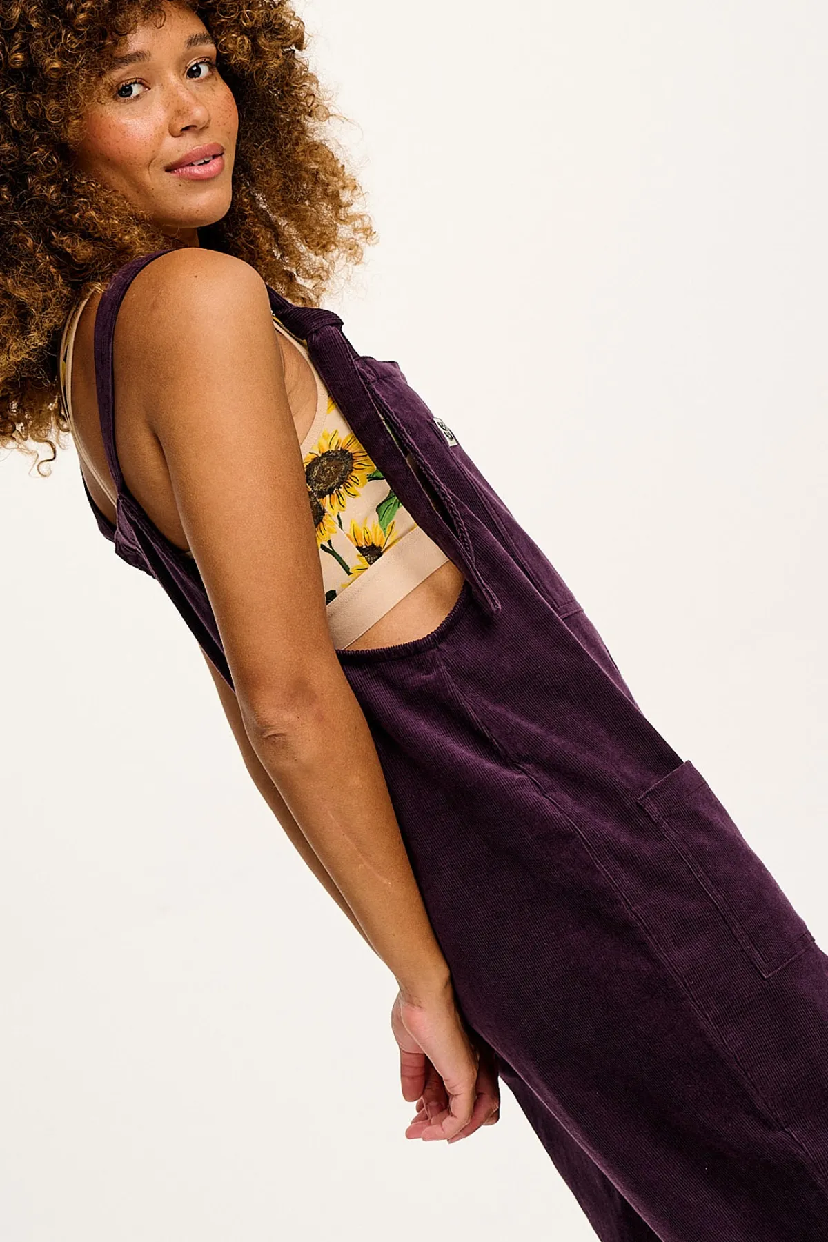 Hot Original - Corduroy Dungarees in Plum Perfect All Dungarees|The Original - Tapered
