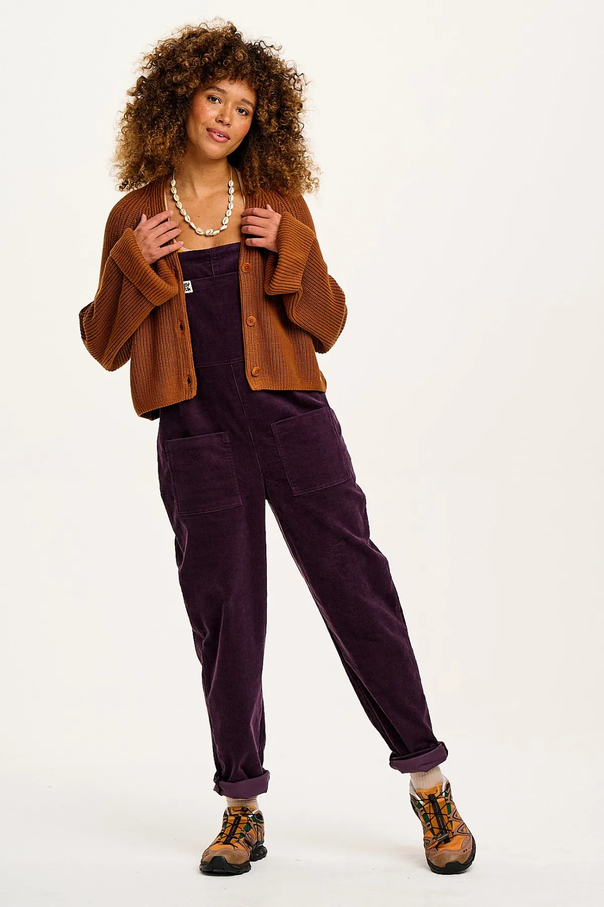 Hot Original - Corduroy Dungarees in Plum Perfect All Dungarees|The Original - Tapered