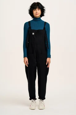 Best Original - Cotton Dungarees in Black All Dungarees|Petite Range