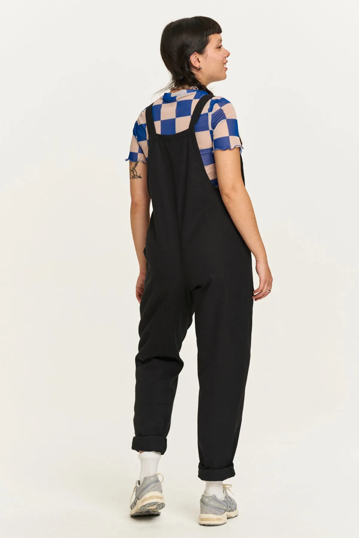 Best Original - Cotton Dungarees in Black All Dungarees|Petite Range
