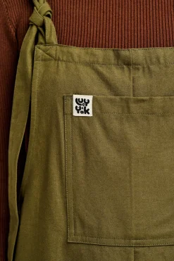 Hot Original - Cotton Dungarees in Dark Olive All Dungarees|Workwear Dungarees