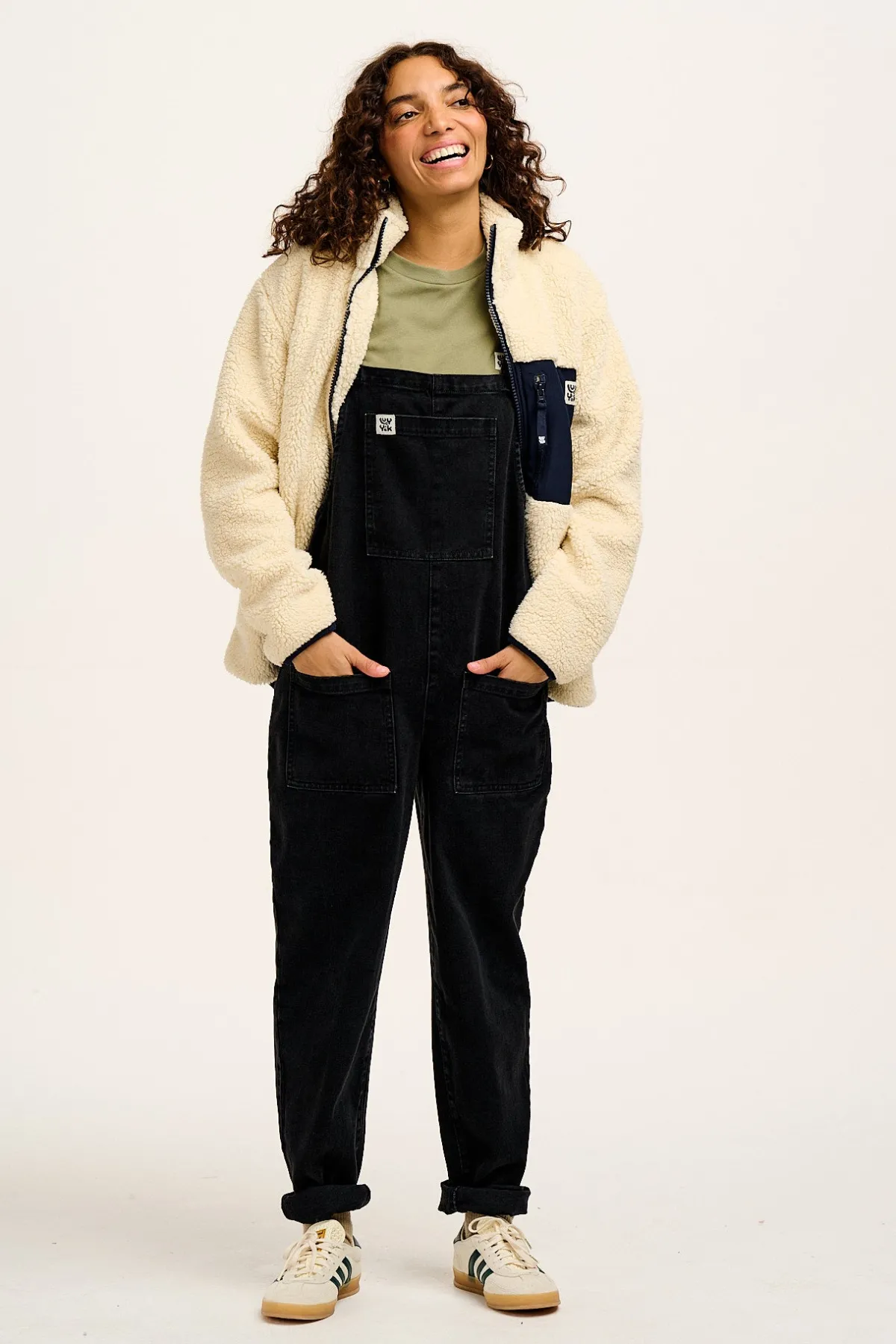Clearance Original - Denim Dungarees in Washed Black All Dungarees|All Workwear