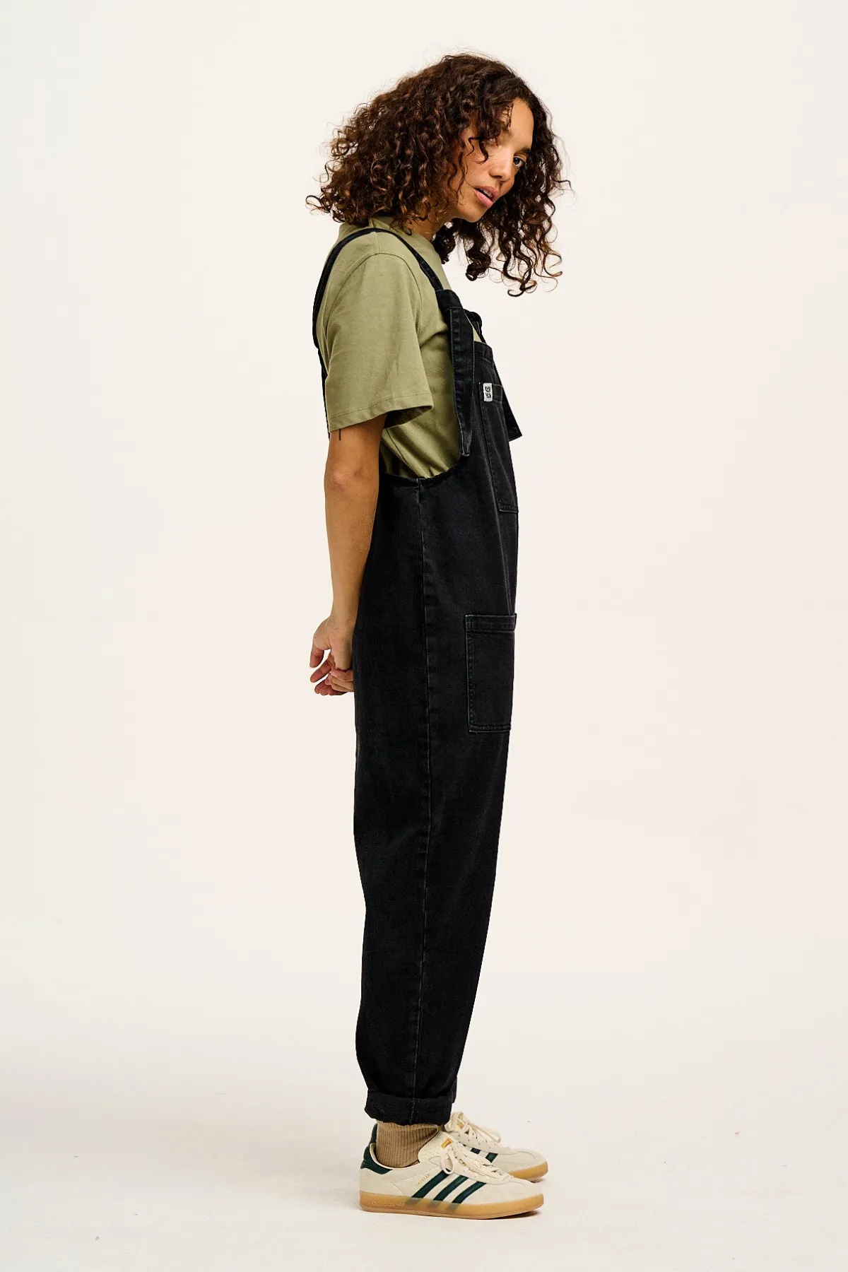 Clearance Original - Denim Dungarees in Washed Black All Dungarees|All Workwear