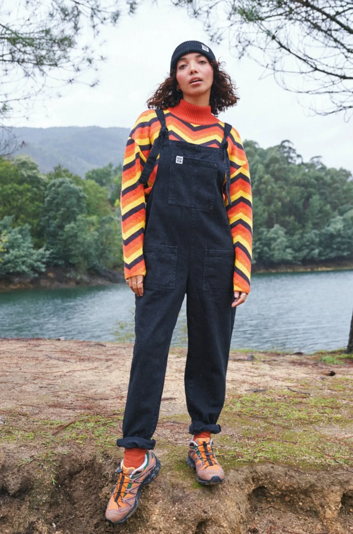 Clearance Original - Denim Dungarees in Washed Black All Dungarees|All Workwear