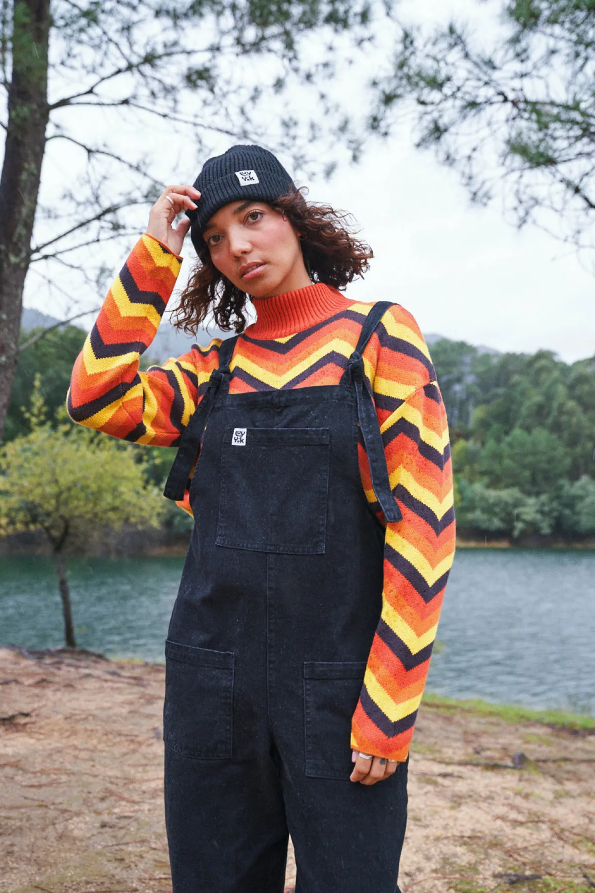 Clearance Original - Denim Dungarees in Washed Black All Dungarees|All Workwear