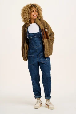 Fashion Original - Denim Dungarees in Mid Wash Blue All Dungarees|All Workwear
