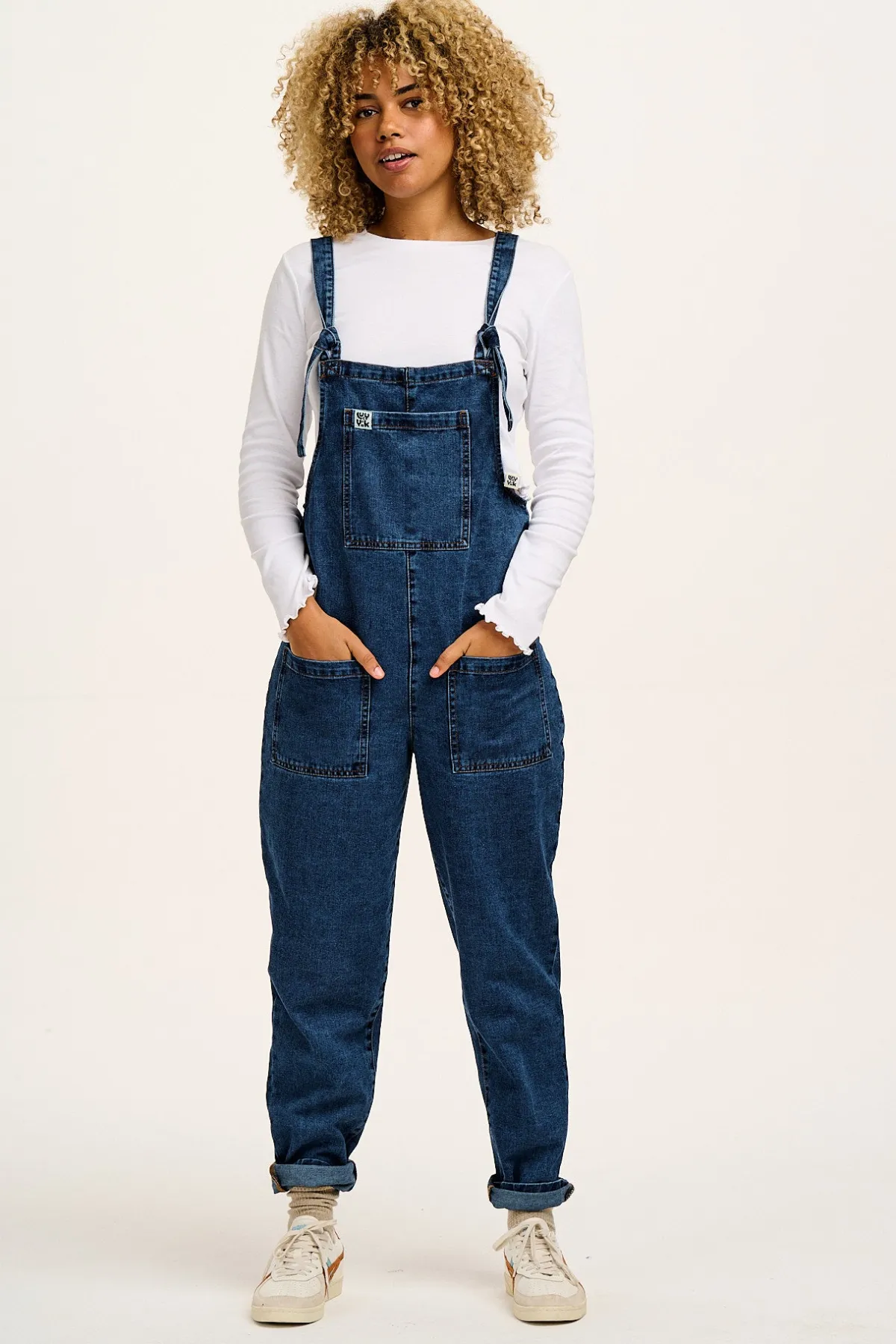 Fashion Original - Denim Dungarees in Mid Wash Blue All Dungarees|All Workwear