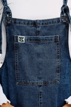 Fashion Original - Denim Dungarees in Mid Wash Blue All Dungarees|All Workwear