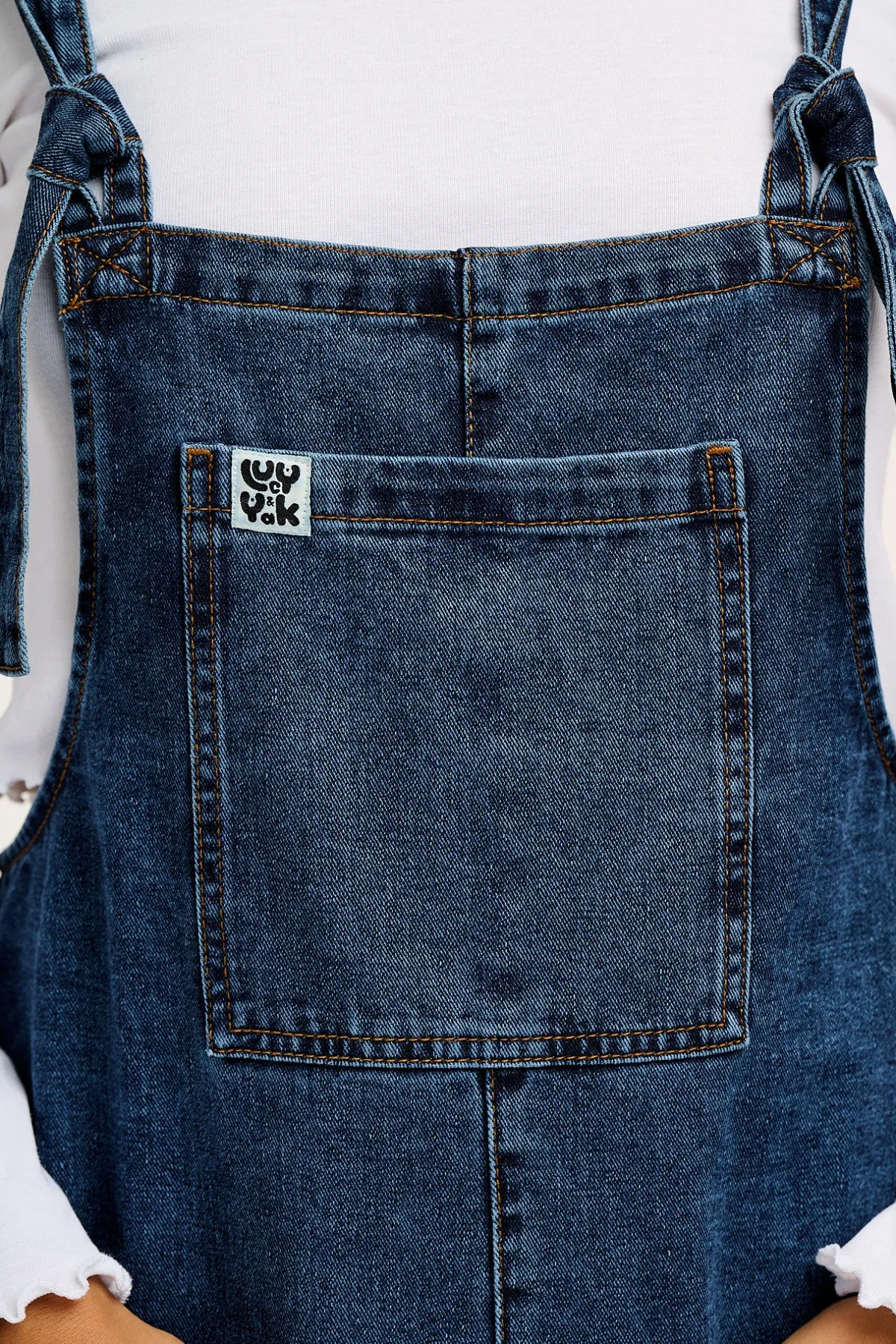 Fashion Original - Denim Dungarees in Mid Wash Blue All Dungarees|All Workwear